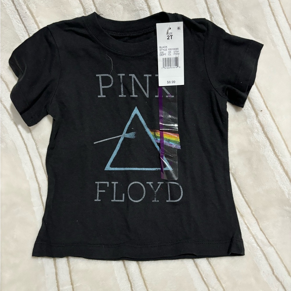 Toddler size 2T PINK FLOYD black t-shirt NWT
